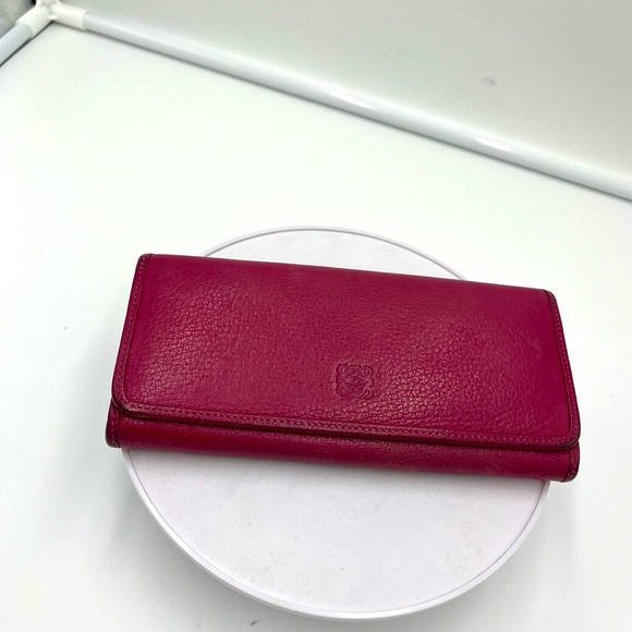Loewe long dark pink wallet - Picture 1 of 14